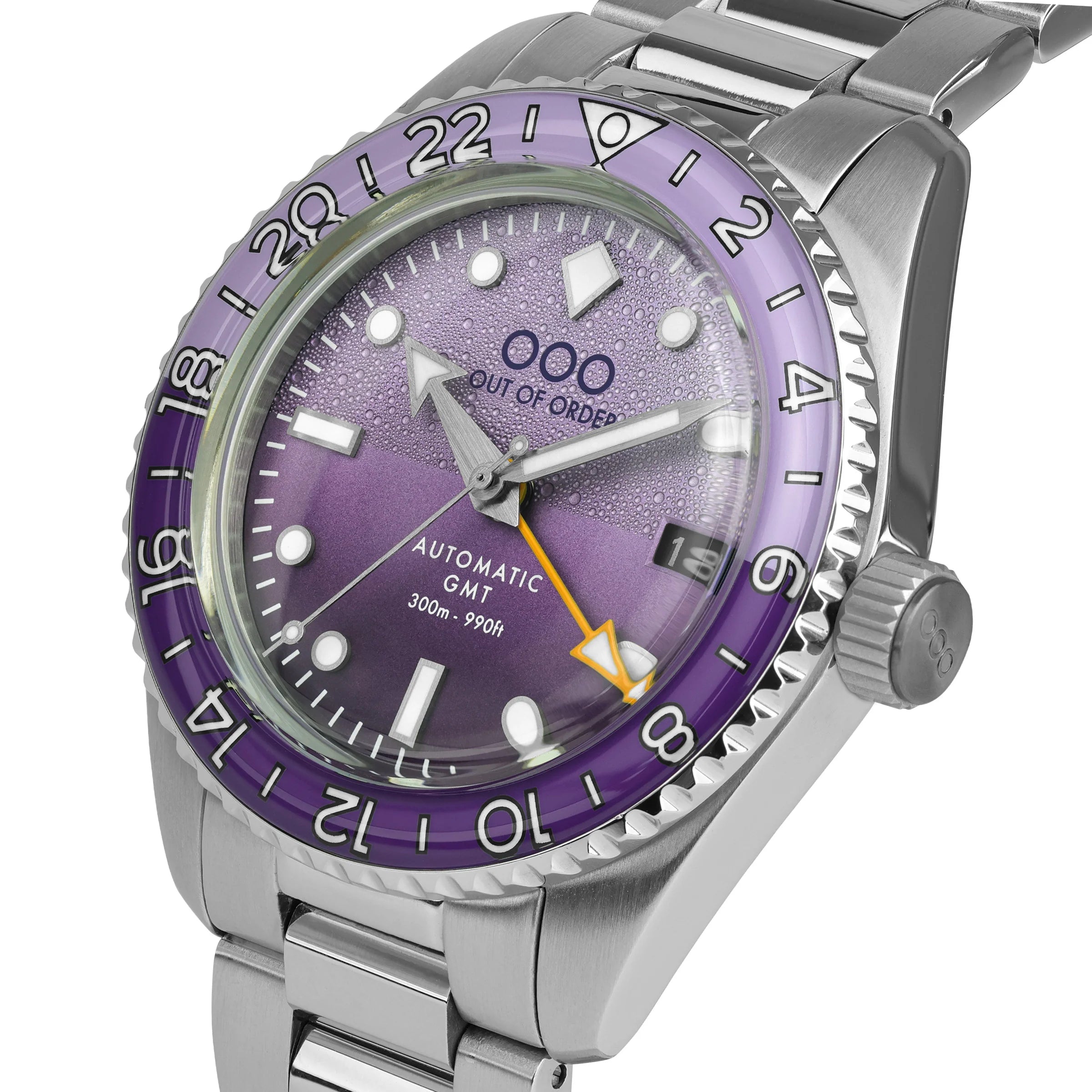 DARK VIOLET AUTOMATIC GMT - ULTRA BRUSHED